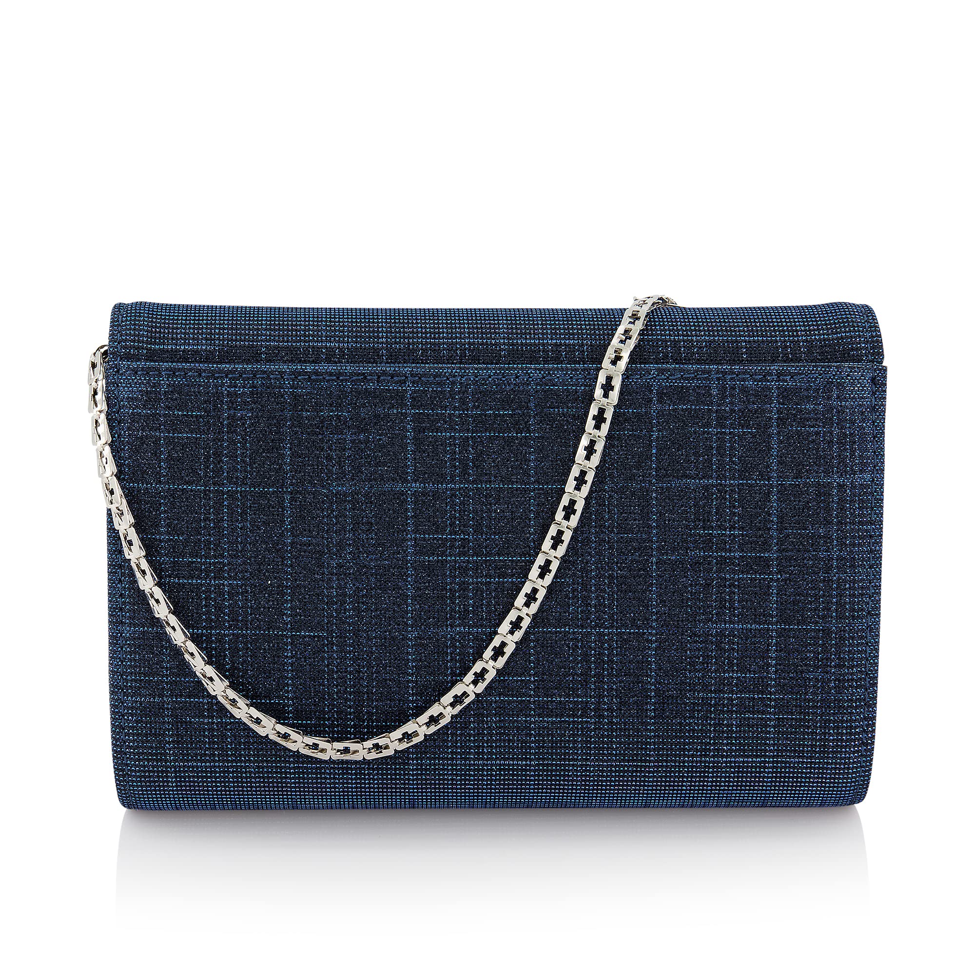 Rainbow Club Dafina Braut Clutch Navy Metallic mit Kette