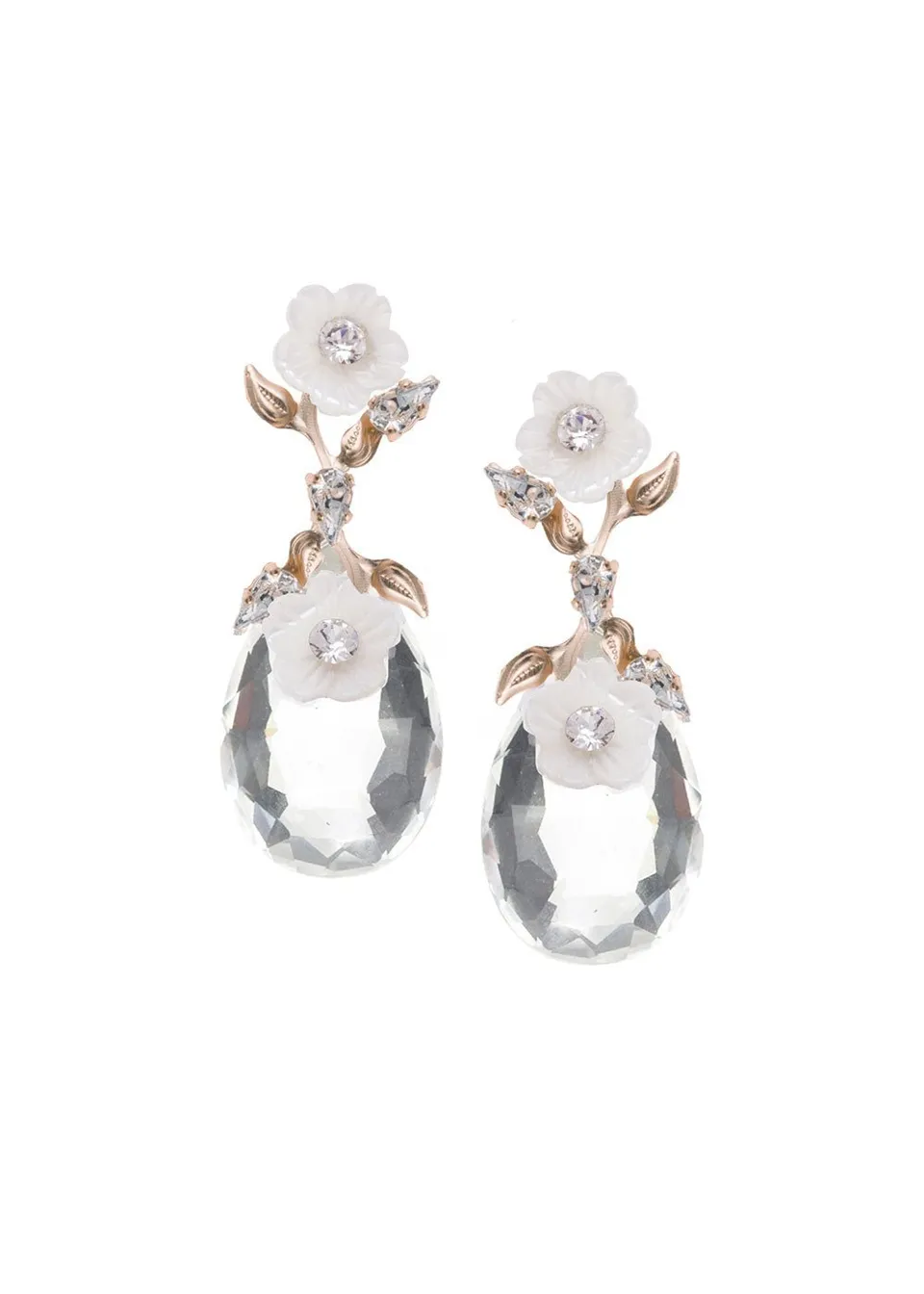 Elizabeth Bower Anemone Dew Ohrstecker Rhodium