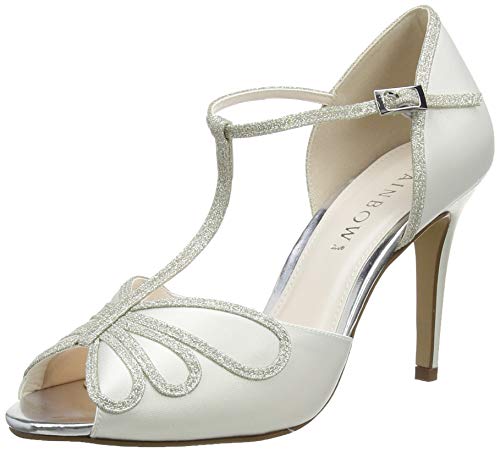 Rainbow Club Luciana Braut-Pumpe 39.5 EU ivory Silber