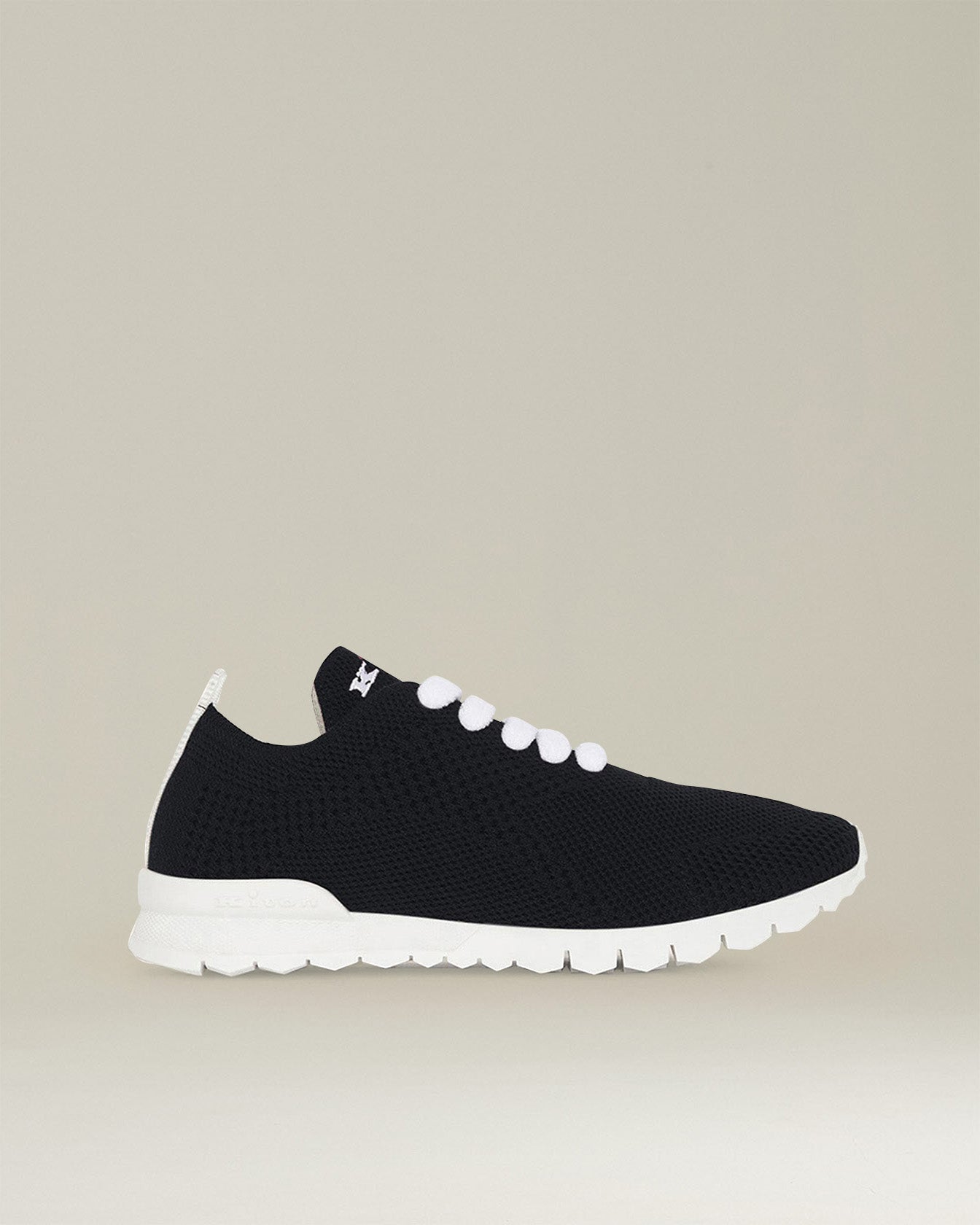 Kiton Fits Fit Sneaker Kaschmir Sneaker Schwarz Strick
