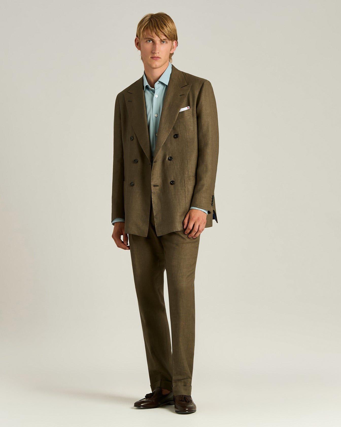 Kiton Knitwear Cotton Jersey Shirt Hemd Azur Baumwolle