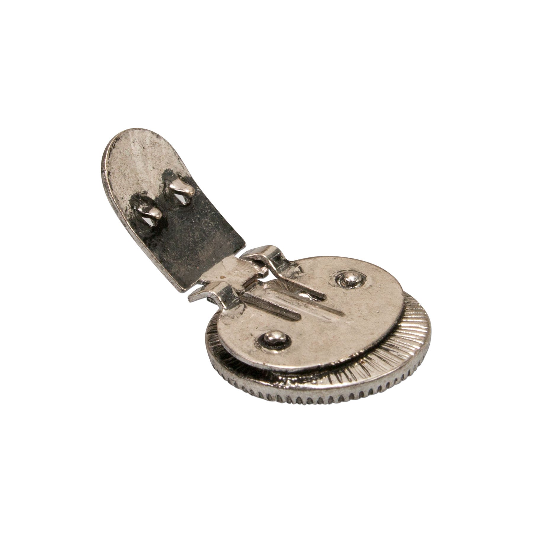 Alpenflüstern DAHEIM API100 Schuhclips Strass-Edelweiß antik-silber