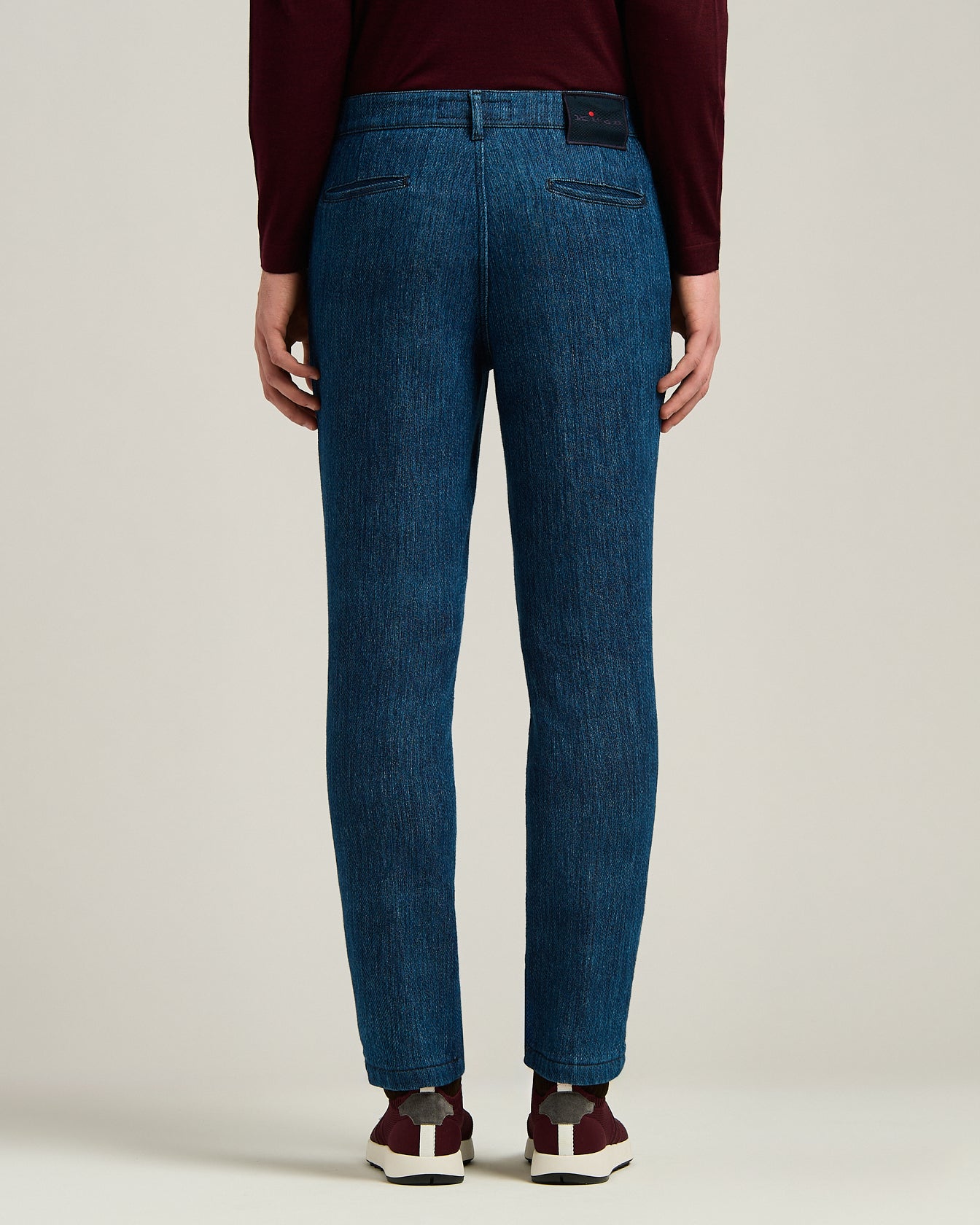 Kiton Denim Jeans Stretch-Baumwolle Dunkelblau Gr. 32