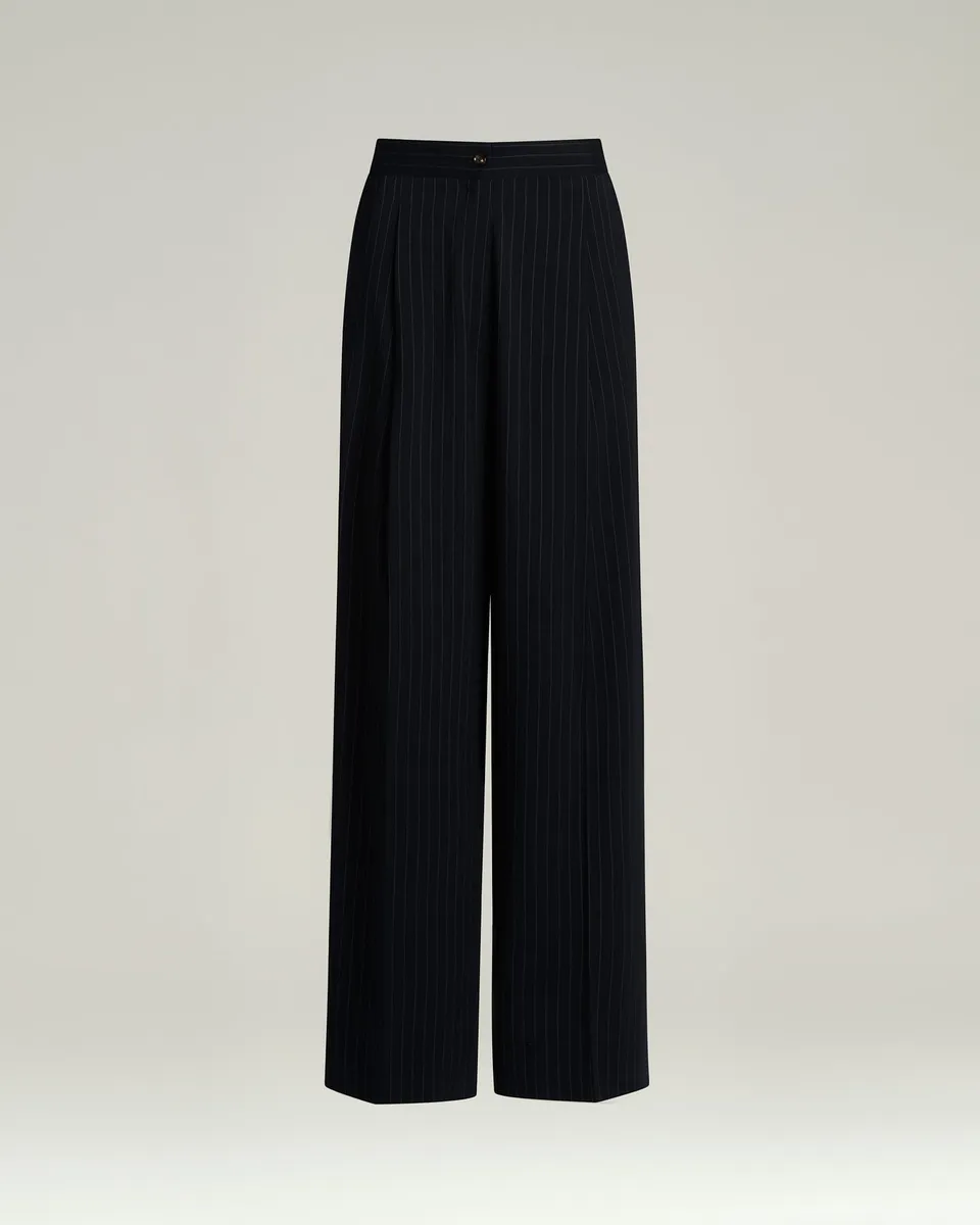 Kiton Tailored Lightweight Wool Black Hose Schwarz 46