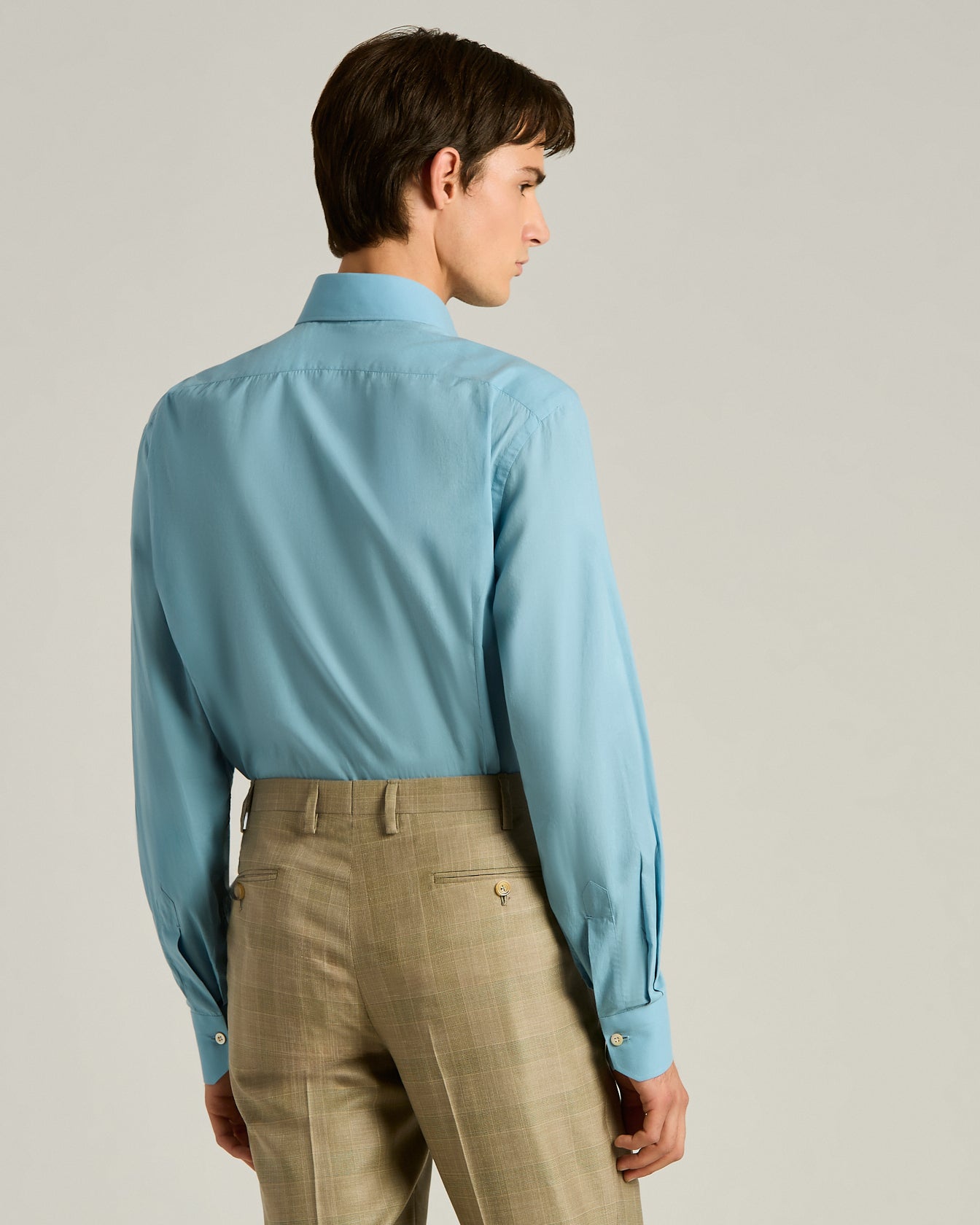 Kiton Shirts Cotton Shirt Sky Blue Hemd Hellblau Baumwolle