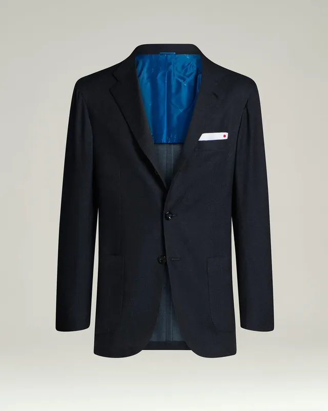 Kiton Jackets Sakko Kaschmir blau einreihig Gr. 50