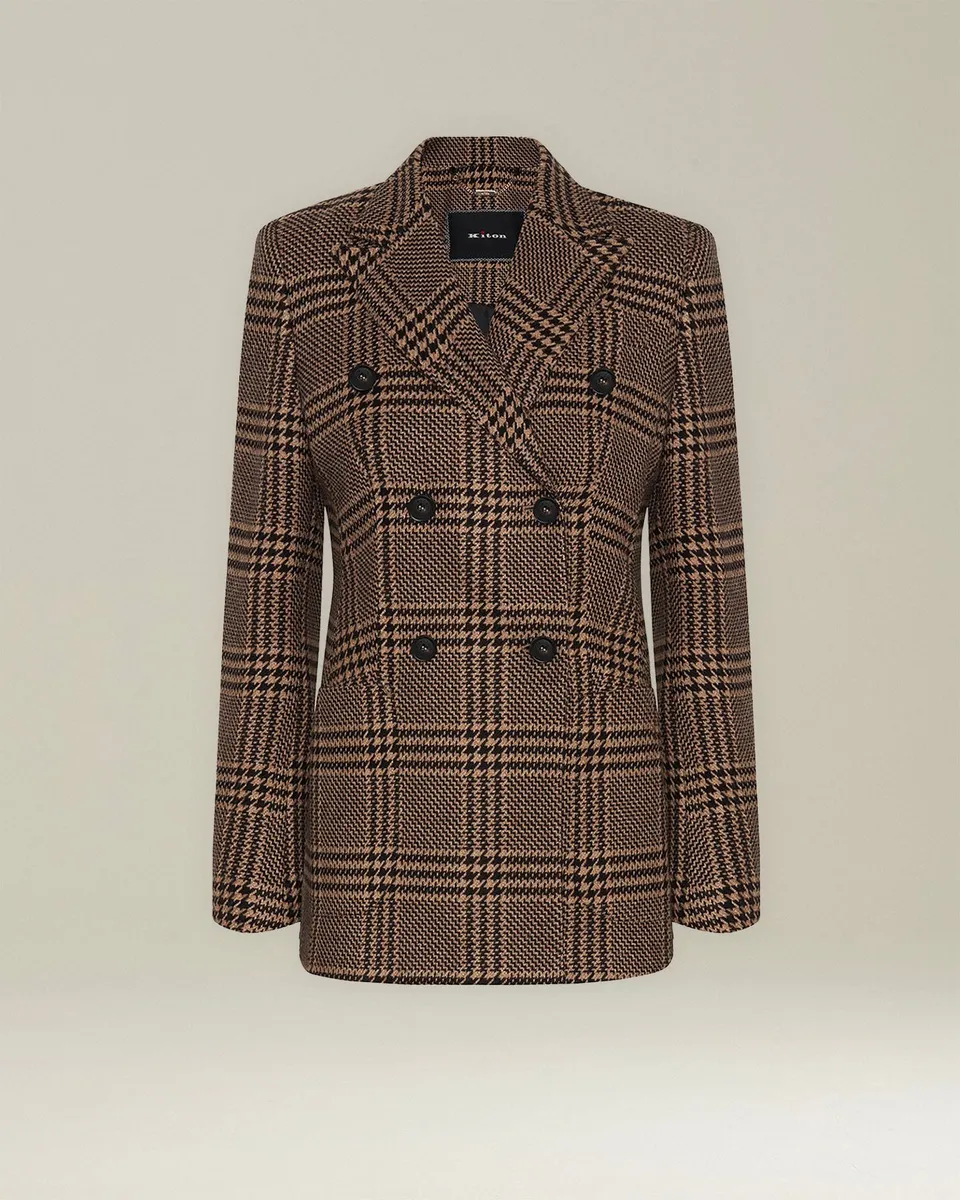 Kiton Principe Blazer Seide Kaschmir Damen