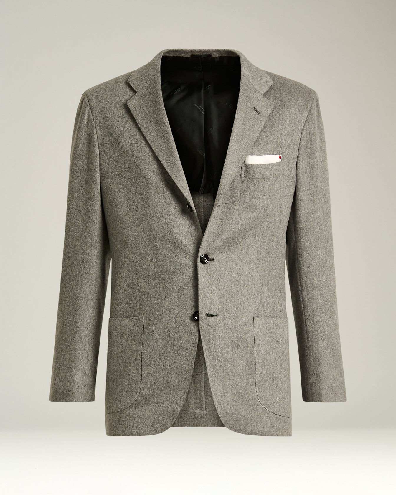 Kiton Blazer Kaschmir Vikunja hellgrau Gr.50 Sakko