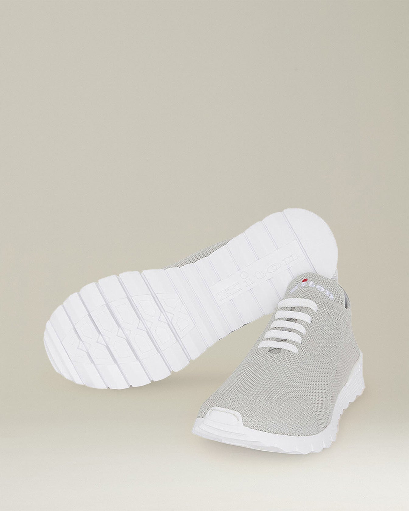 Kiton Fits Sneaker Baumwolle eisgrau Gr. 43