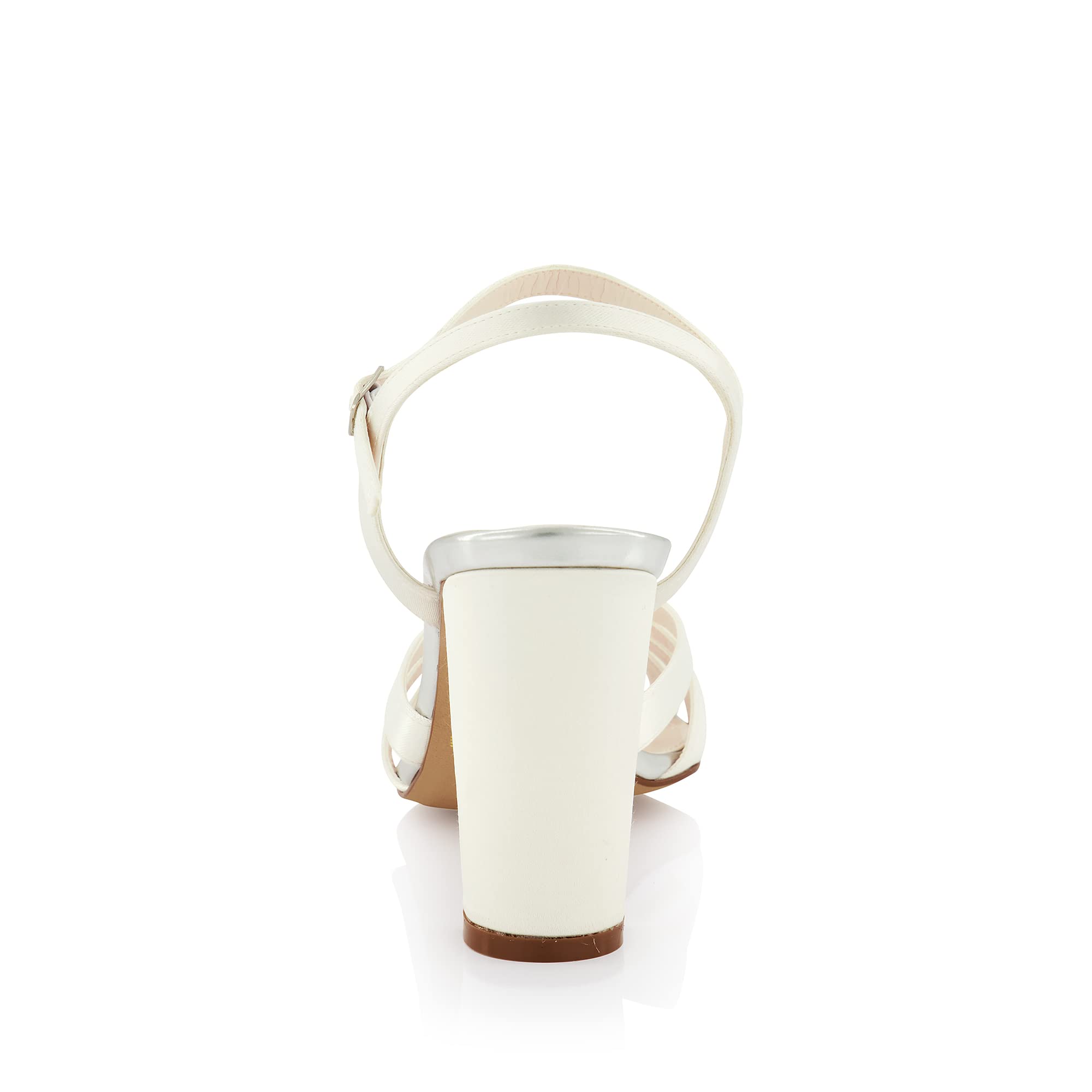 Rainbow Club Timeless Byoux Sandalette Ivory Satin 8,5 cm