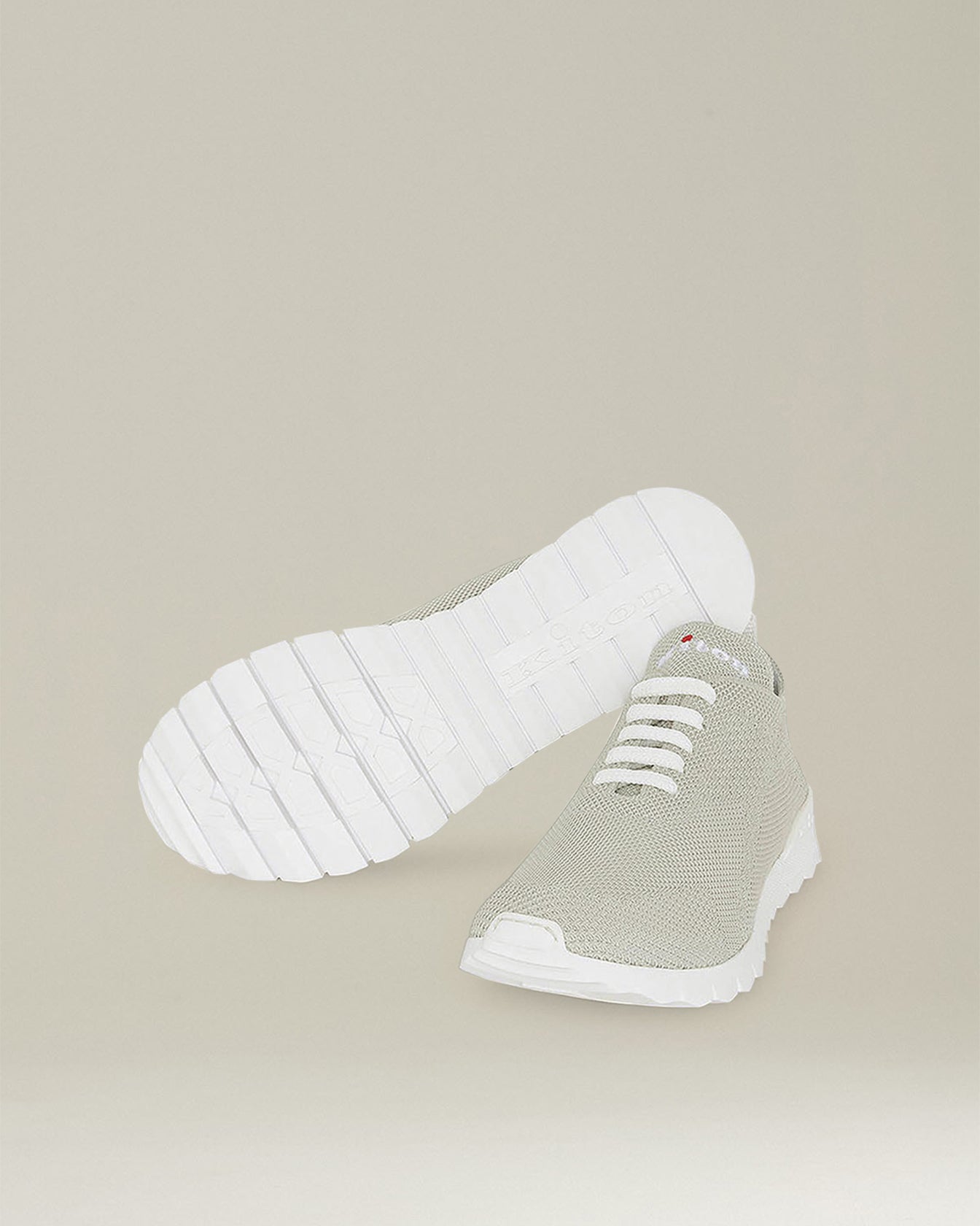 Kiton Mesh Fit Sneakers Baumwolle weiße Sohle