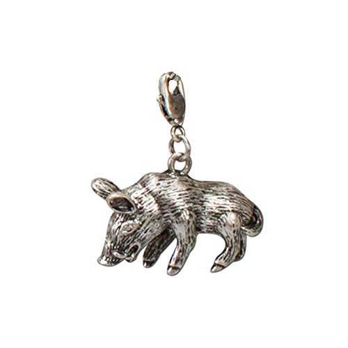 Alpenflüstern DAHEIM Wildschwein Anhänger AAH092 silber