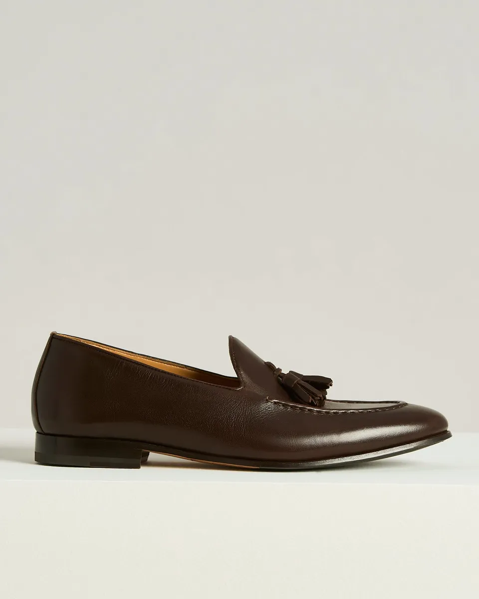 Kiton Tassel Loafer Kalbsleder Dunkelbraun Herren