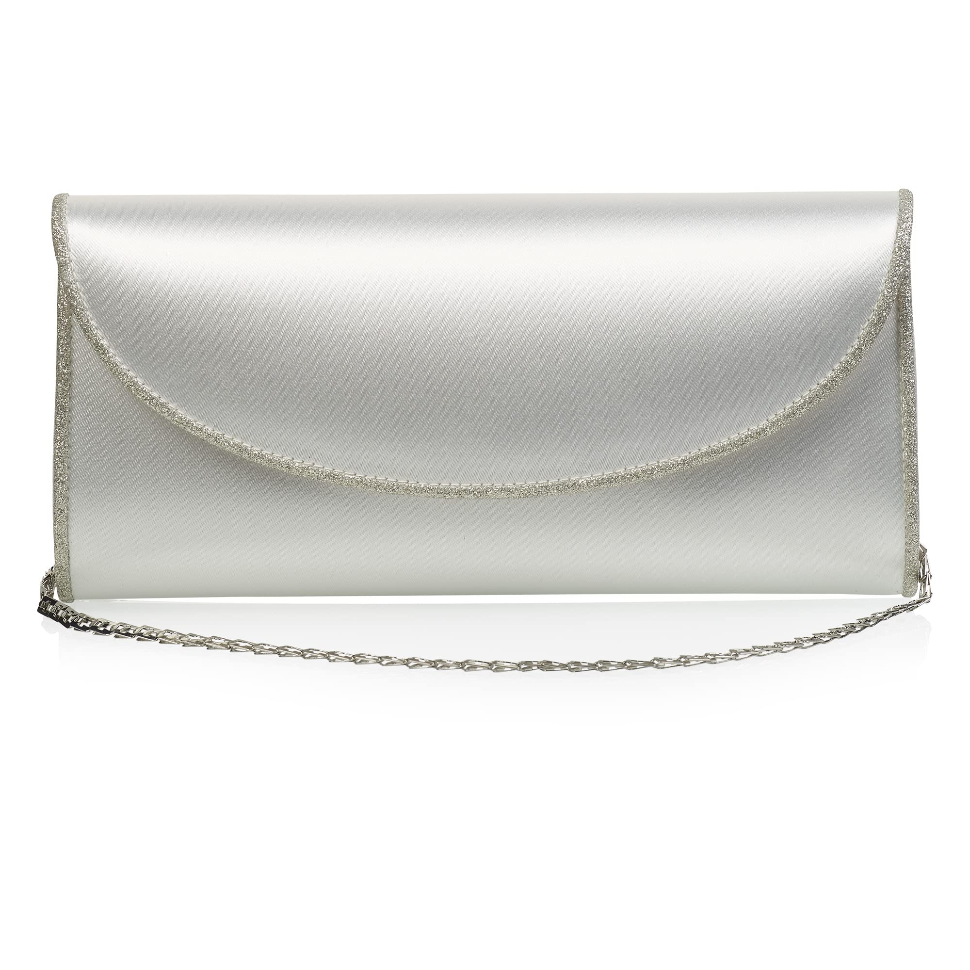 Rainbow Club Handbags Valetta Brauttasche Ivory Glitter