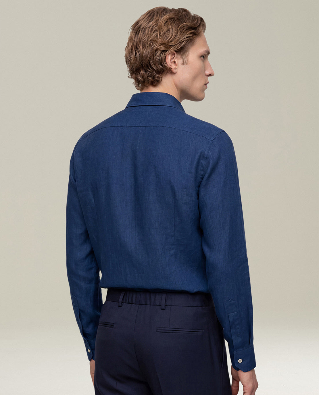 Kiton Shirts Blue Denim Hemd 40 blaue Baumwolle