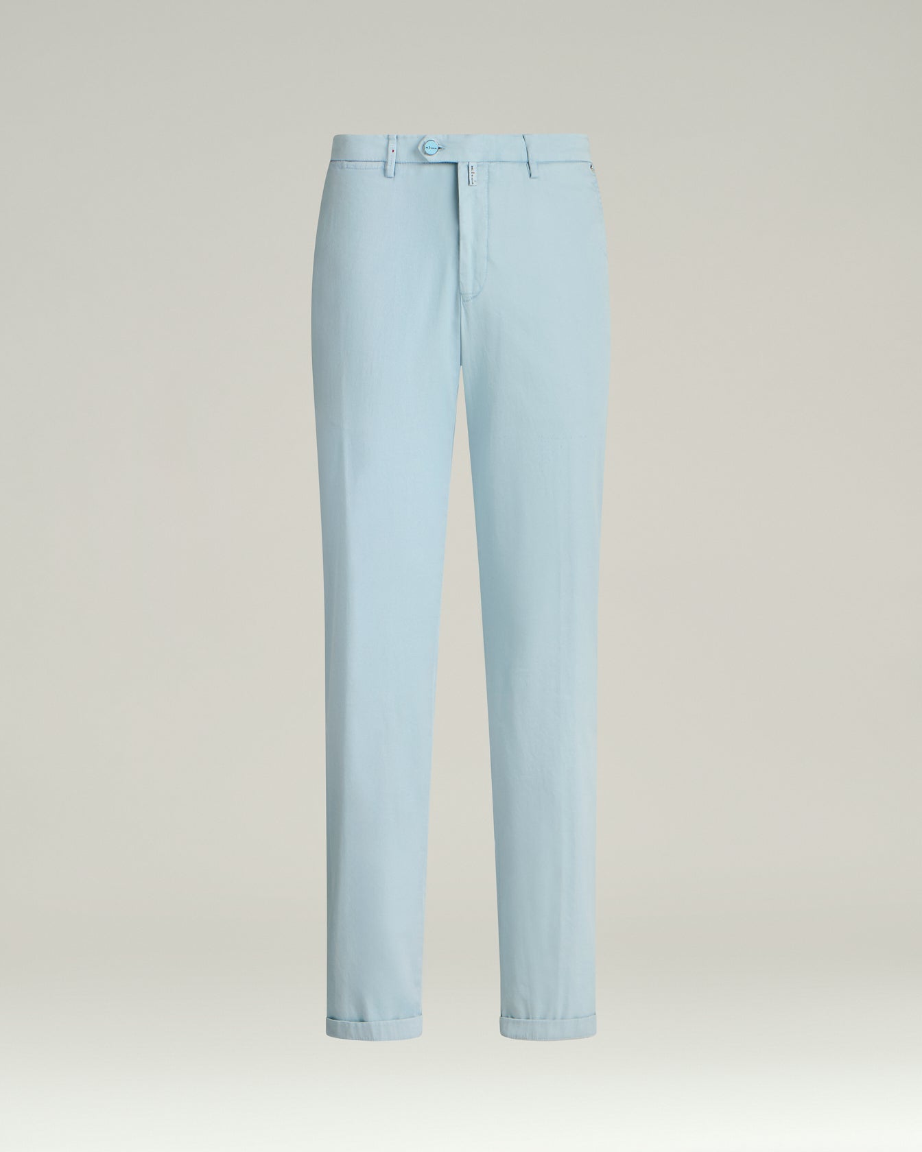 Kiton Chino Baumwolle Stretch Hellblau Gr. 34 Hose