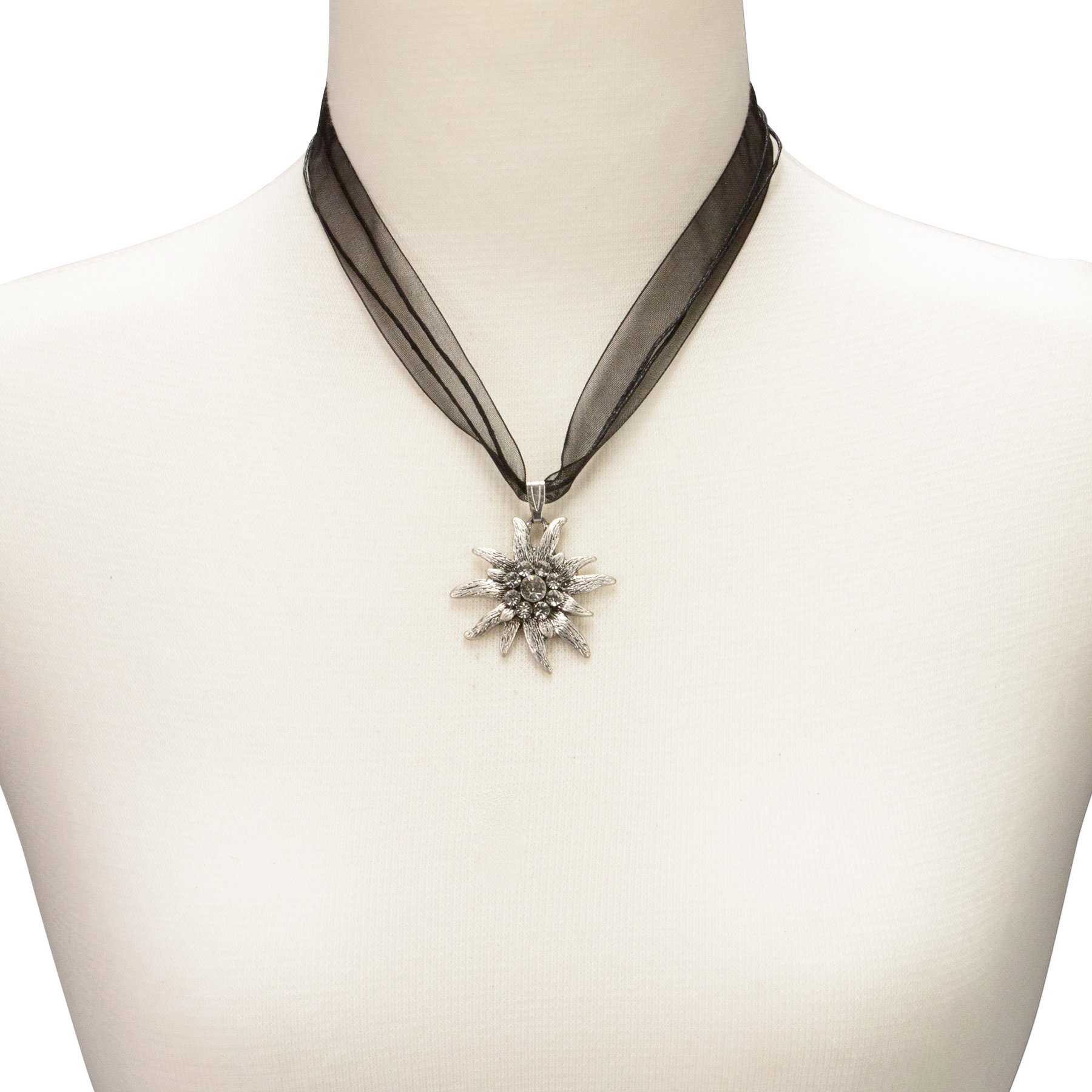 Alpenflüstern DAHEIM DHK079 Trachtenkette Dirndlkette schwarz