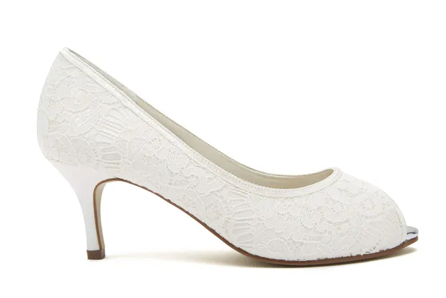 Rainbow Club Essentials Ava Spitze Satin Peep-Toes Gr. 38,5