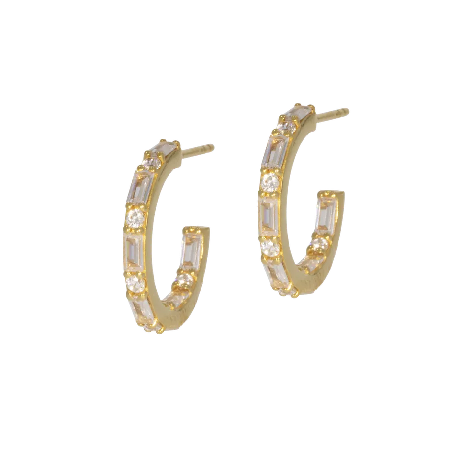 Juvelan Artist Creolen Silber Kristall 2 cm Zirkonia