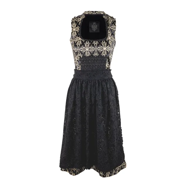 Rettl Flori Dirndl Damen Trachtenkleid mit Spitze