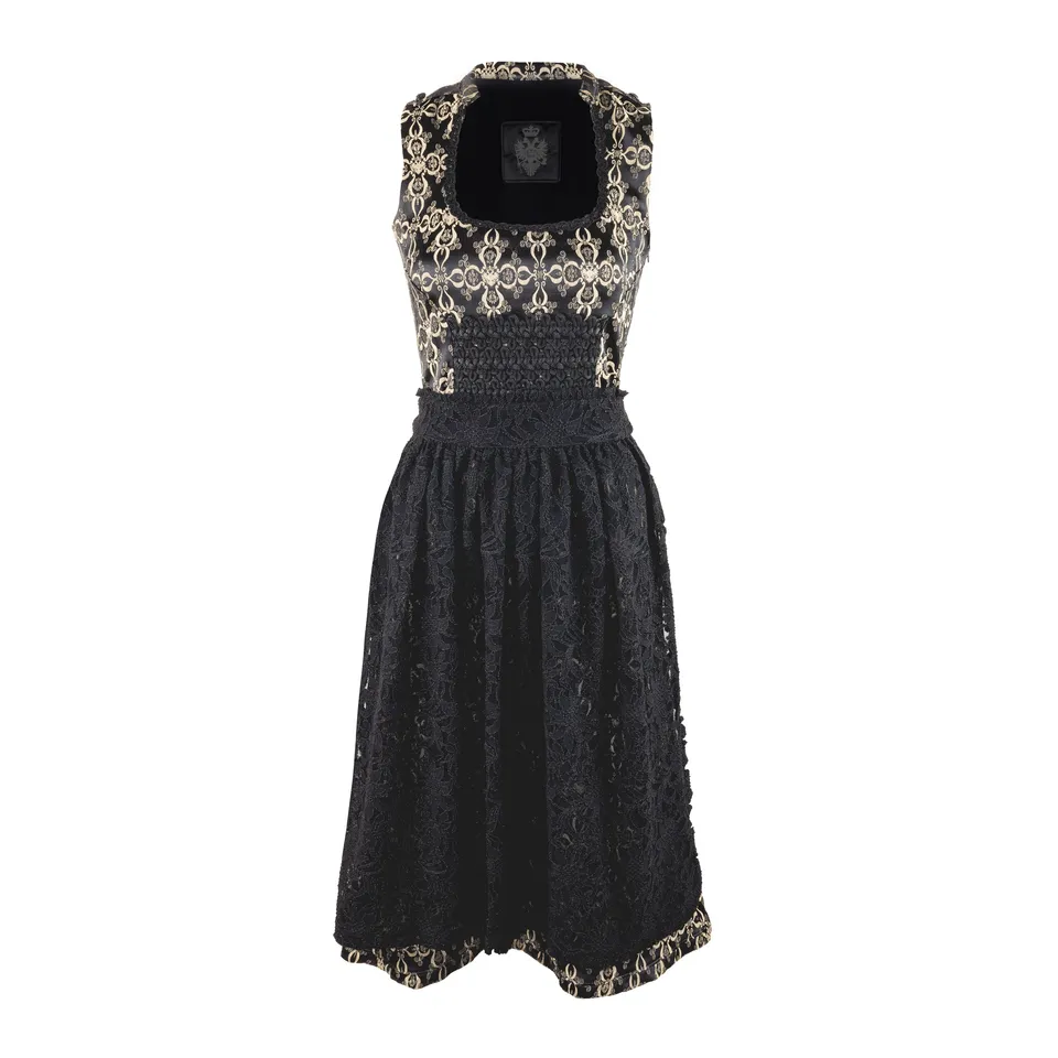 Rettl Flori Dirndl Damen Trachtenkleid mit Spitze