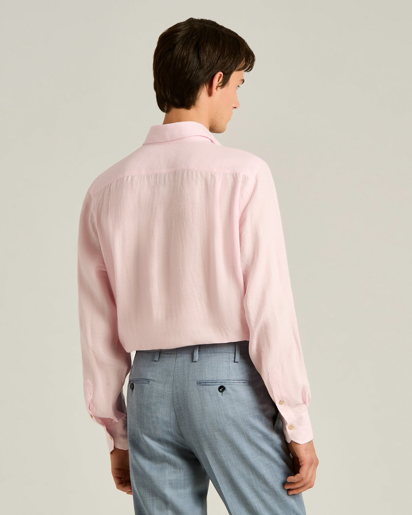 Kiton Shirts Rose Linen Shirt Hemd Rosa Leinen
