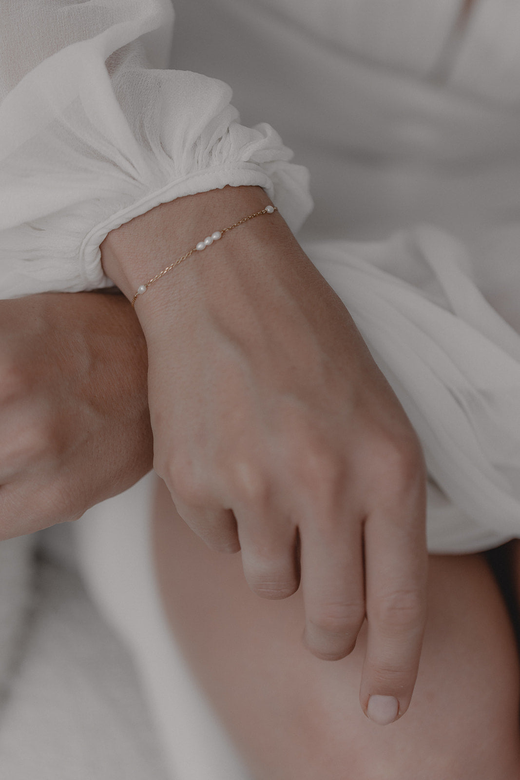 Juvelan Celine Braut Armband Silber mit Süßwasserperlen