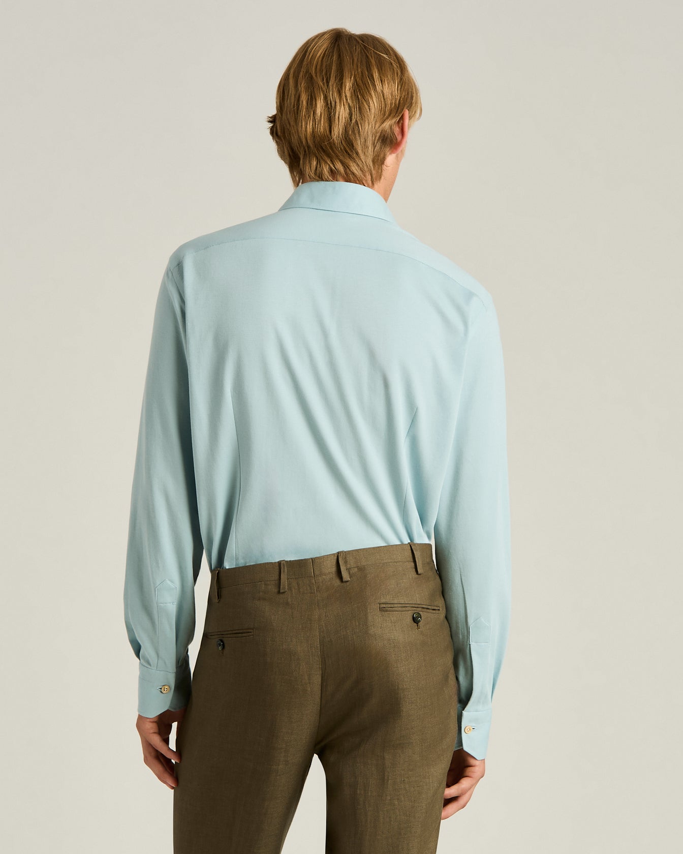 Kiton Knitwear Cotton Jersey Shirt Hemd Azur Baumwolle