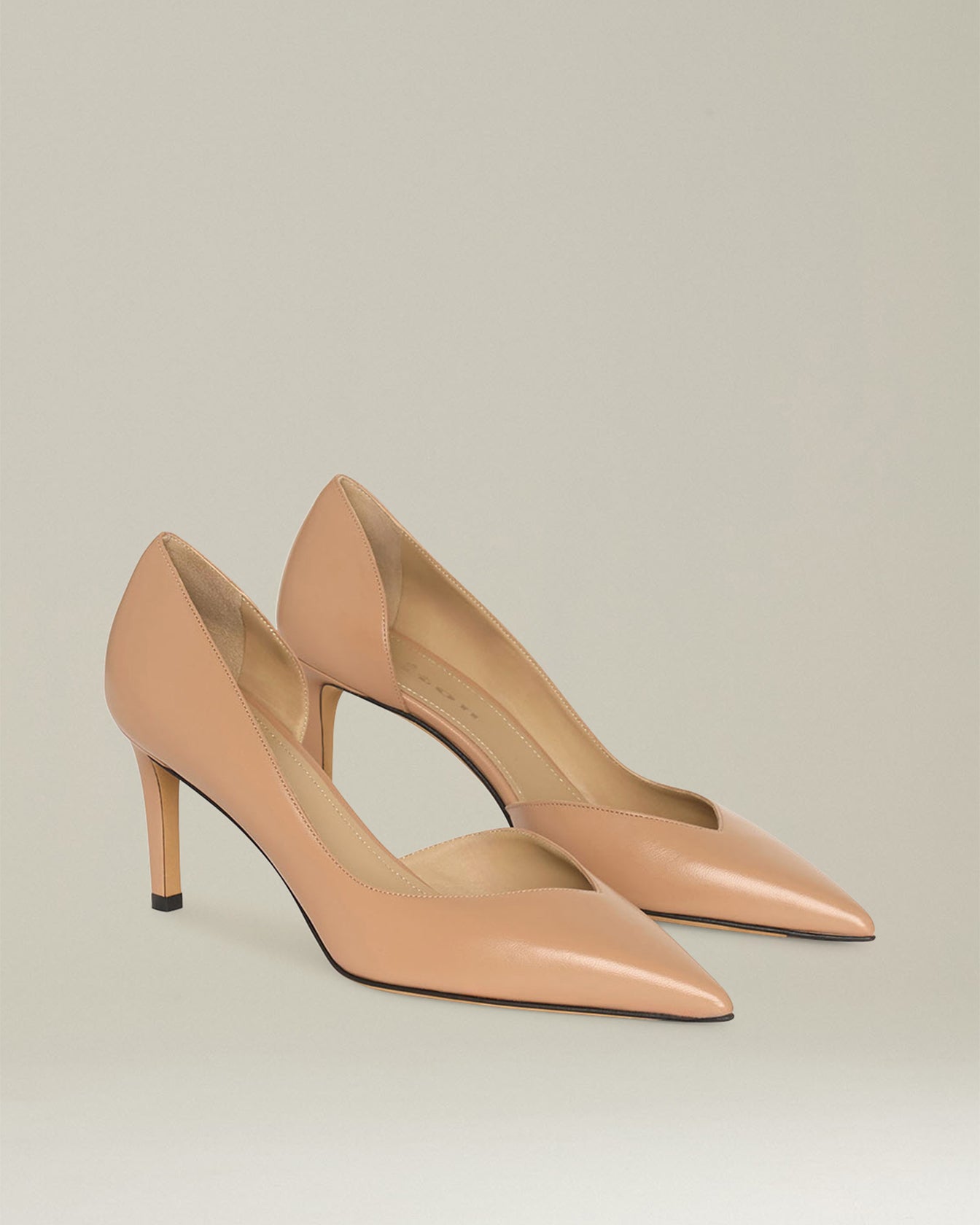 Kiton Décolleté Leder Pumps 7 cm Absatz Schwarz Gr. 38