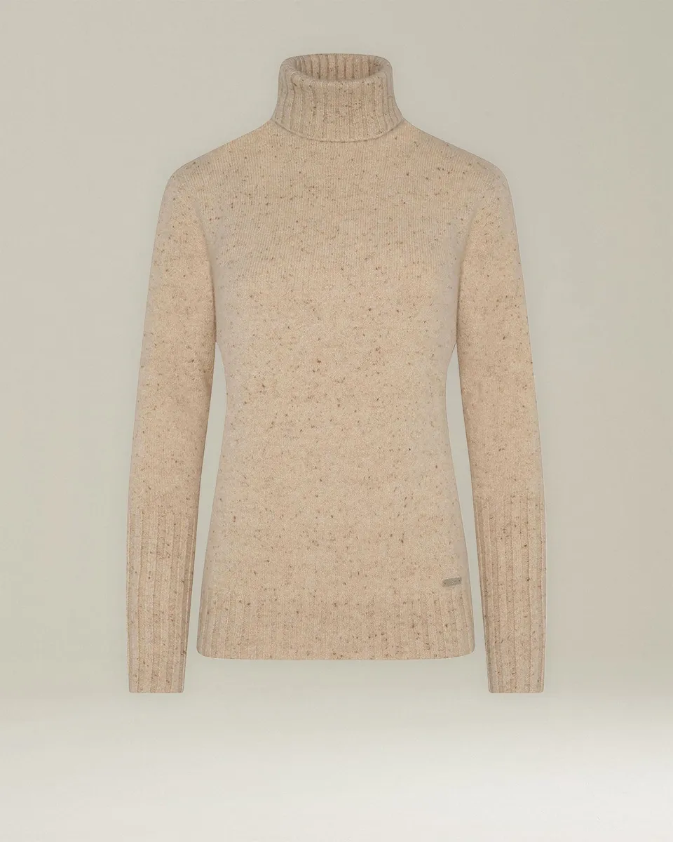 Kiton Knitwear Rollkragenpullover Kaschmir Donegal