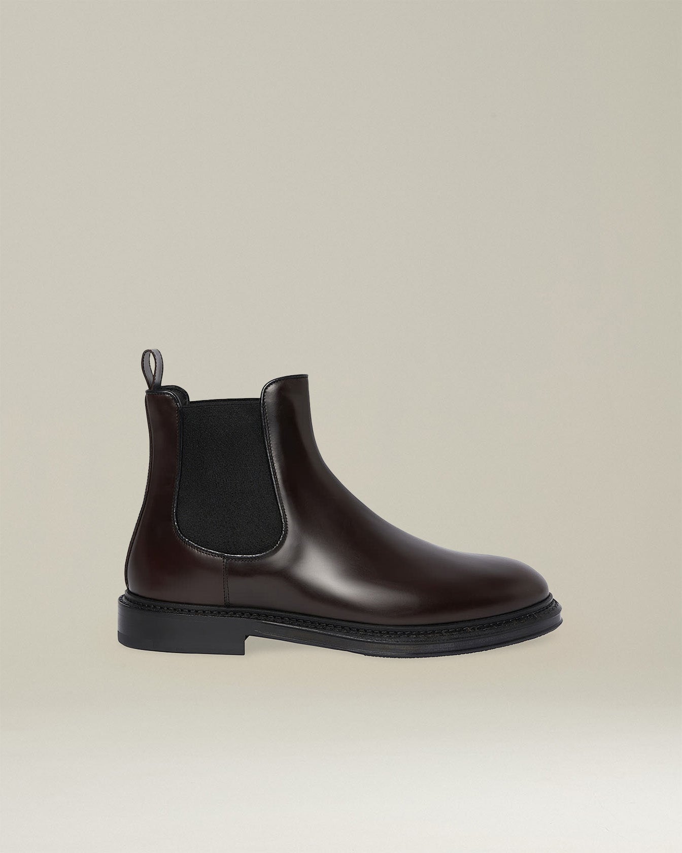 Kiton Shoes Chelsea Stiefel Kalbsleder Bordeaux