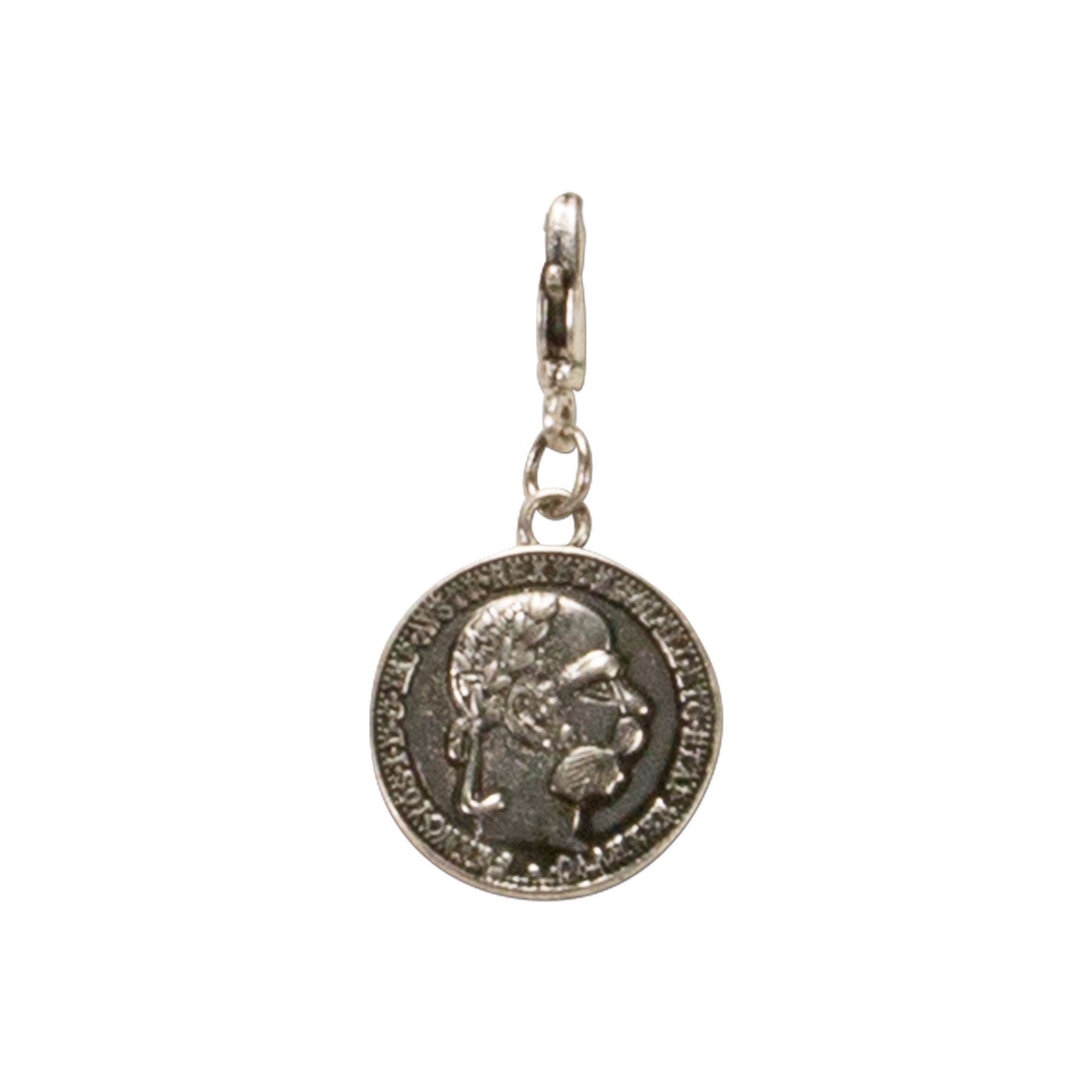 Alpenflüstern DAHEIM Münze Anhänger AAH101 antik-silber 2cm