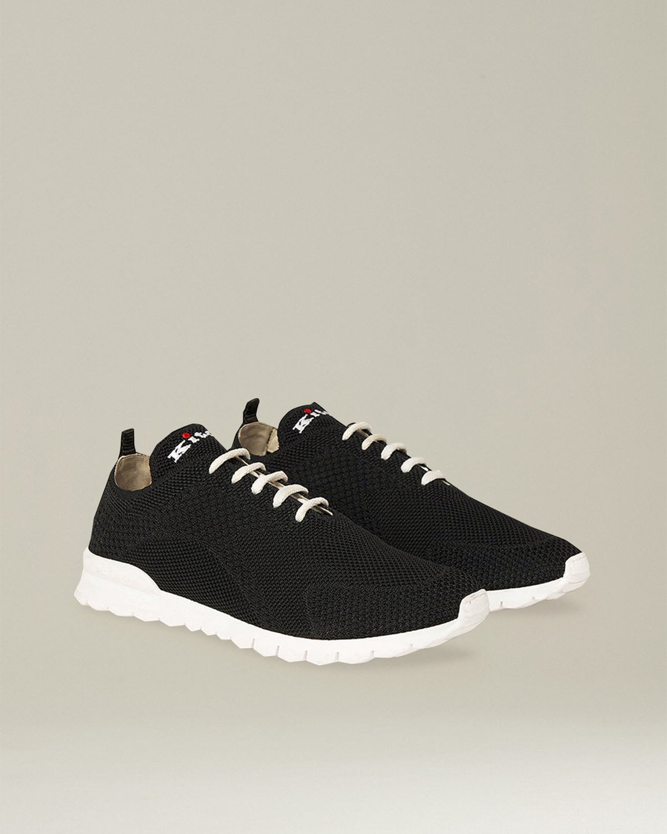 Kiton Shoes FIT IN MAGLIA Sneakers Baumwollstrick helle Sohle