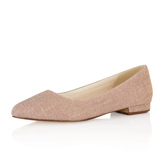 Rainbow Club Luxe Collection Lauri Ballerina Rose Metallic flach