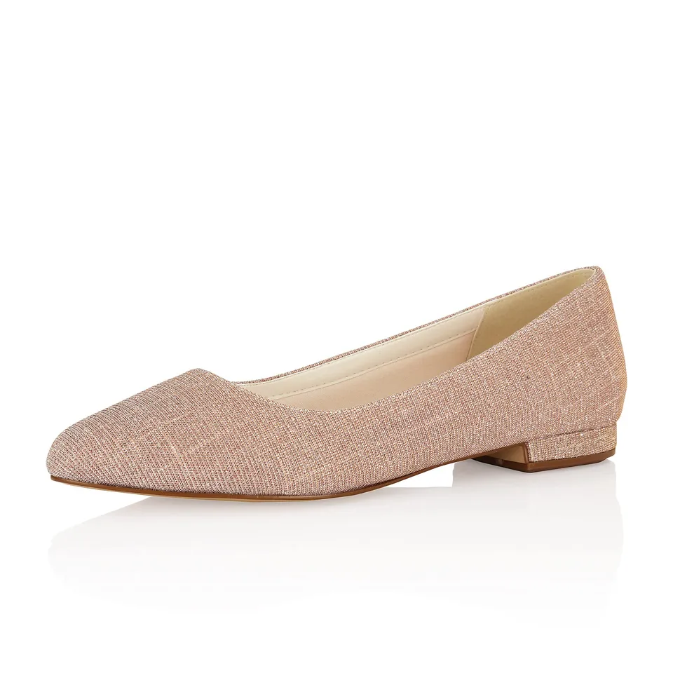 Rainbow Club Luxe Collection Lauri Ballerina Rose Metallic flach