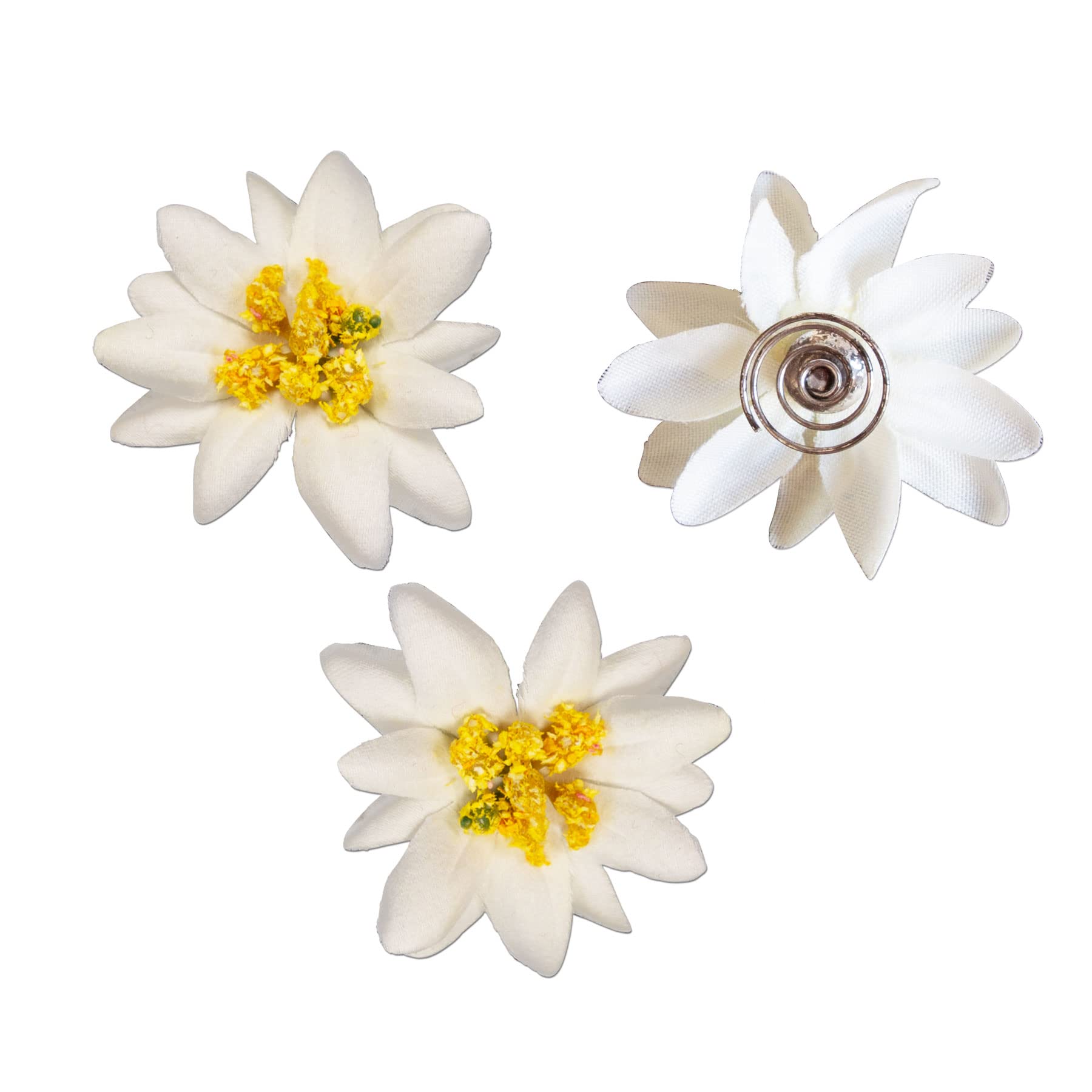Alpenflüstern DAHEIM Haar-Curlies Edelweiss creme-weiß 3er