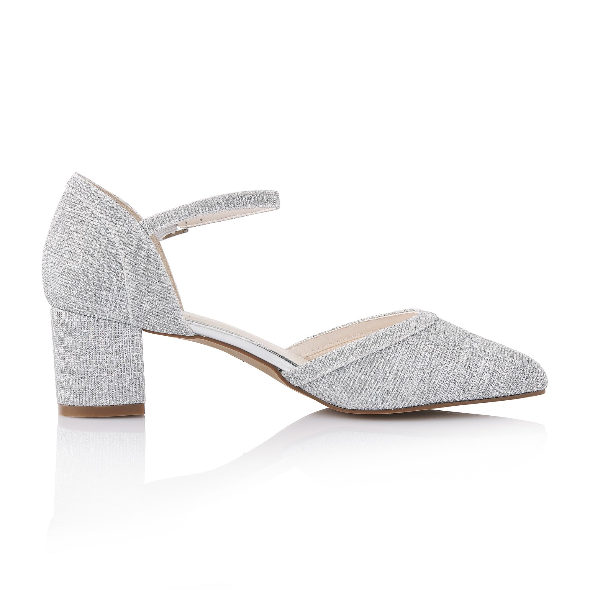 Rainbow Club Paisly Silver Pumps Metallic 5 cm Absatz