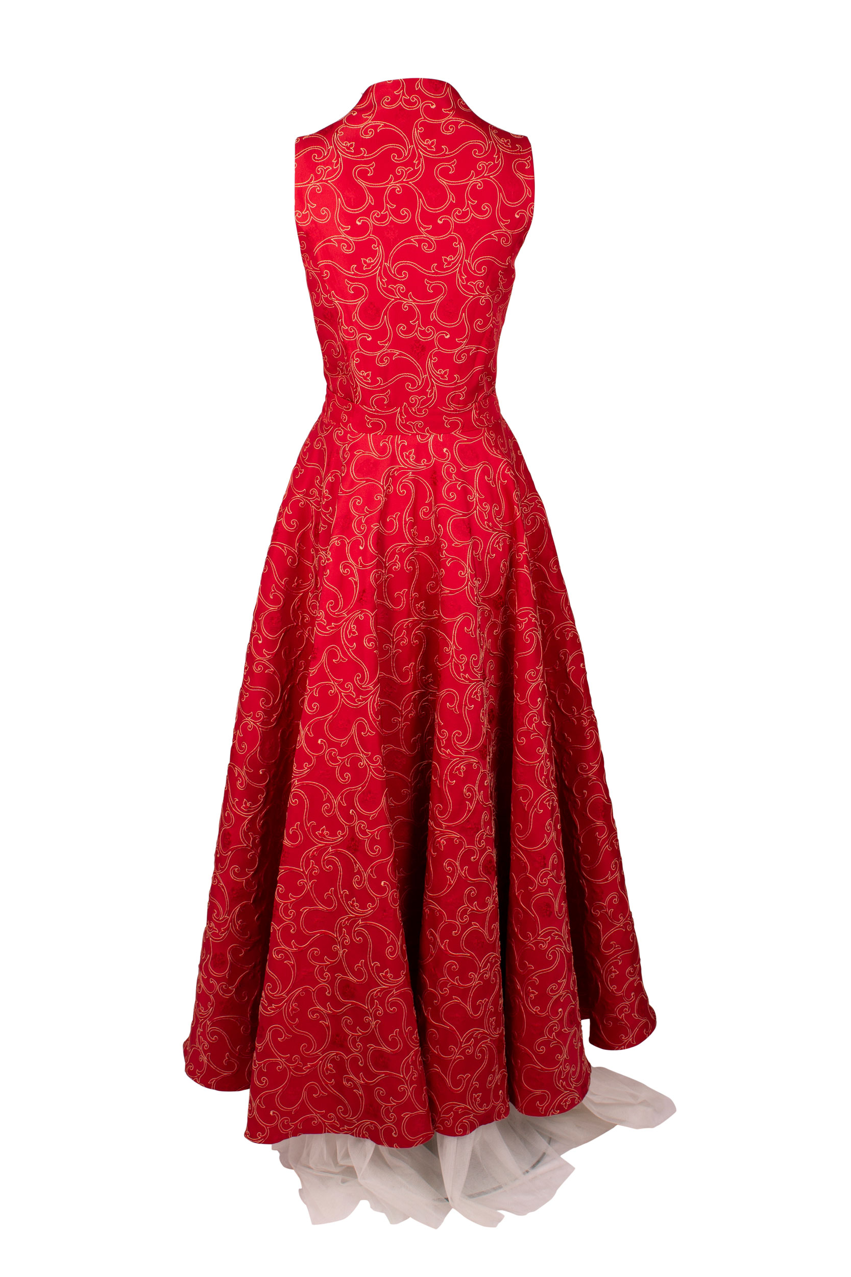Rettl Women Destiny Abendkleid rot bodenlang Seide