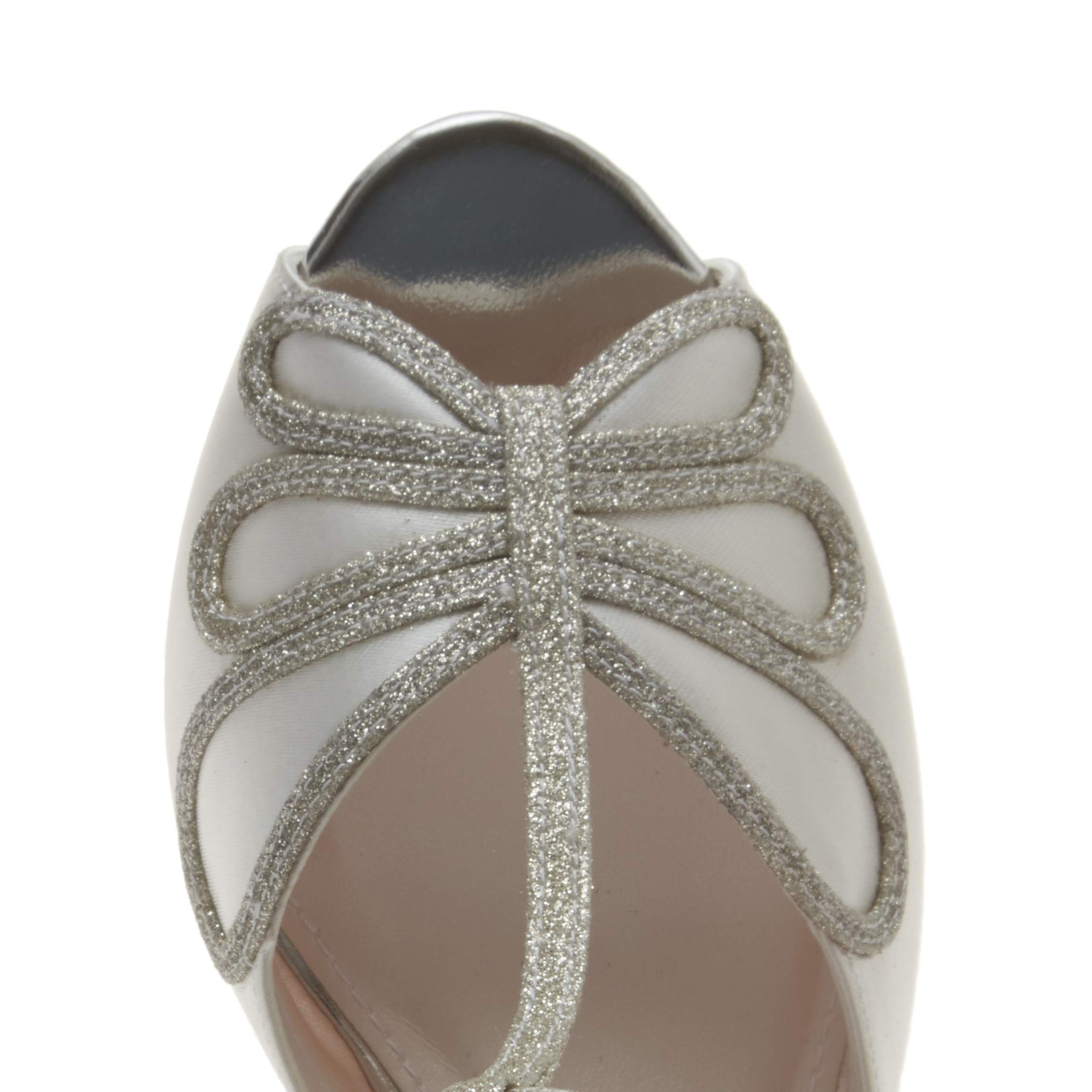 Rainbow Club Luciana Braut-Pumpe 39.5 EU ivory Silber