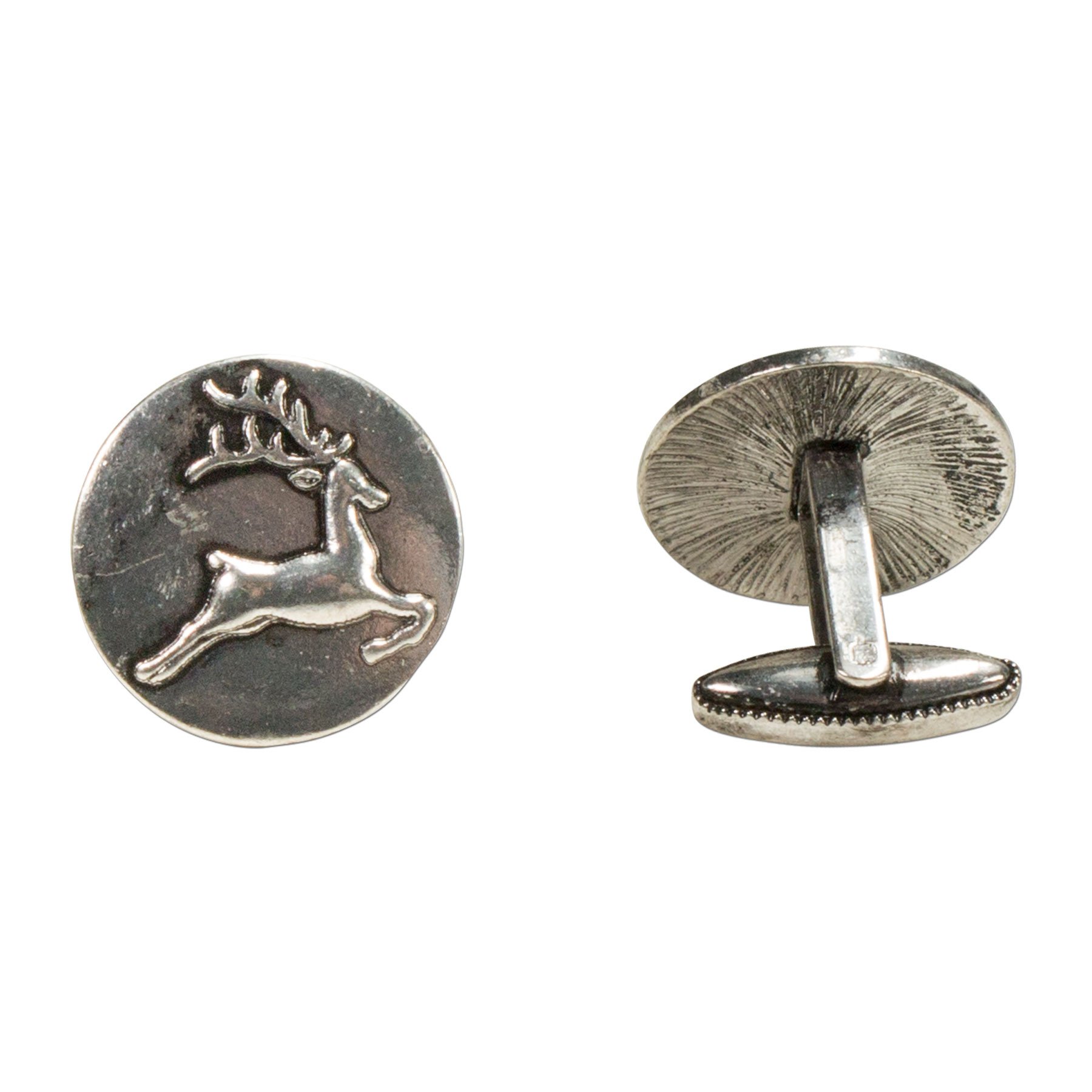 Alpenflüstern DAHEIM API091 Manschettenknöpfe Hirsche antik-silber