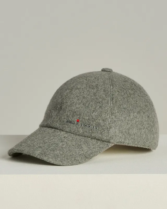 Kiton Baseball Cap Kaschmir Grau 58 Mütze