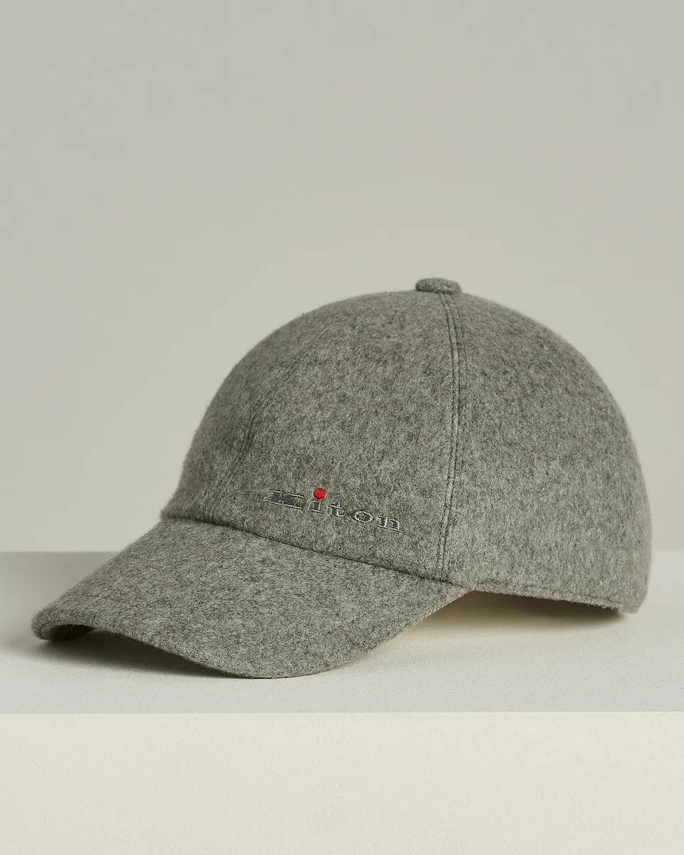 Kiton Baseball Cap Kaschmir Grau 58 Mütze
