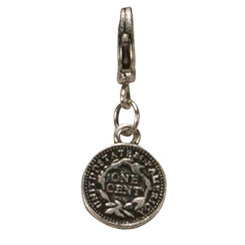 Alpenflüstern Münze Mini Anhänger Charivari Antik-Silber