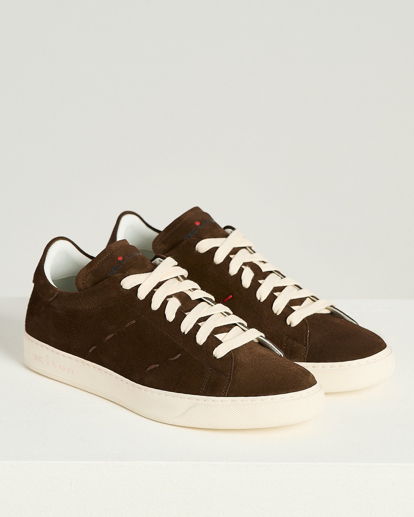Kiton Sneakers Halbschuh Wildleder Braun Gr. 43