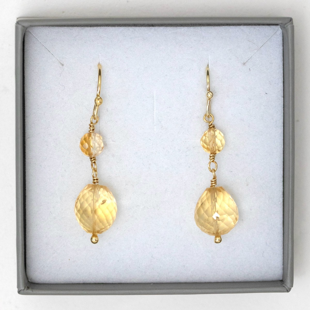Juvelan Sample Sale Ohrringe Gold mit Citrin