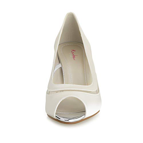 Rainbow Club Timeless Cressida Peeptoe Ivory Gr. 36