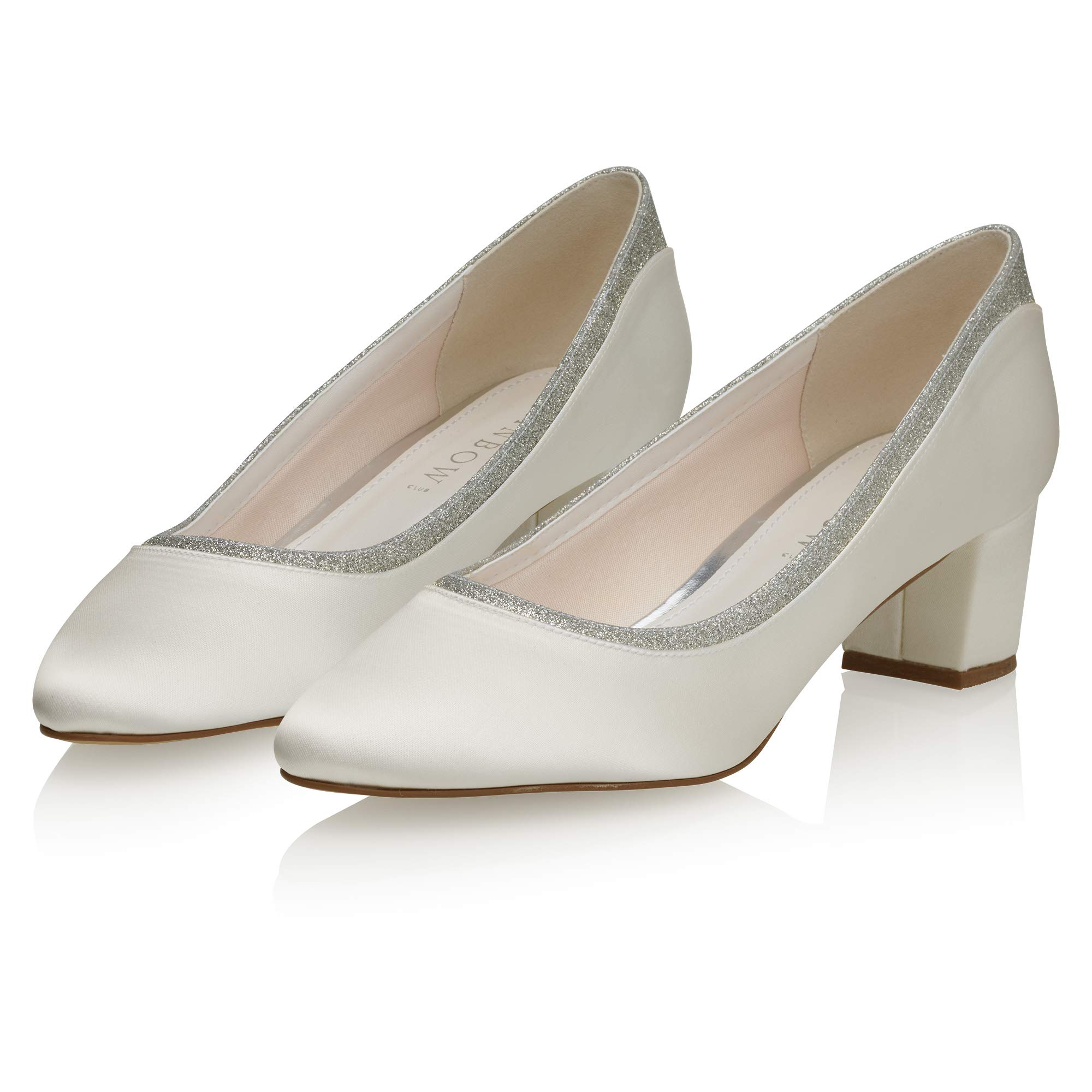 Rainbow Club Timeless Preslie Ivory Brautschuhe 5 cm Blockabsatz