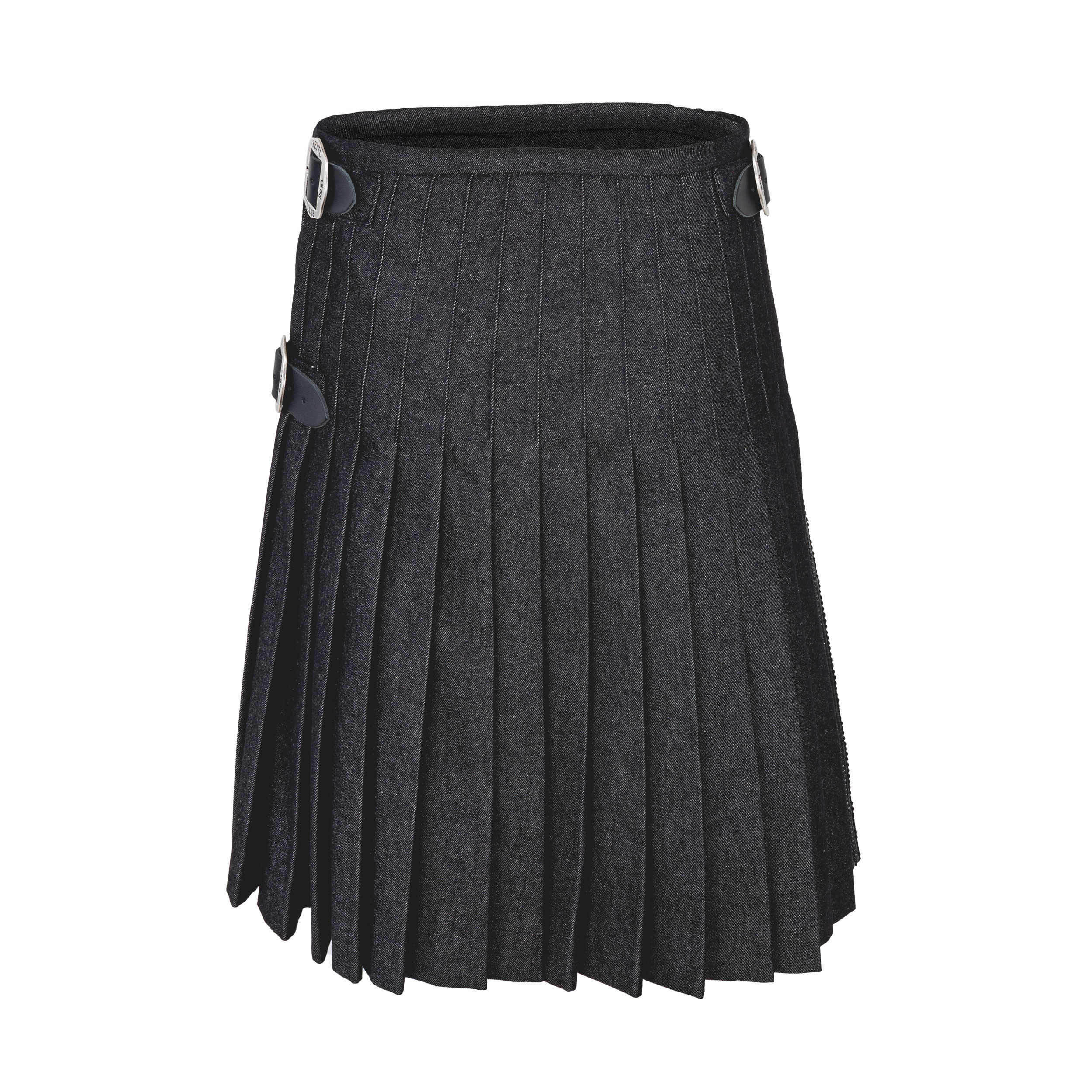 Rettl Women Levi Kilt Denim schwarz mit Borten