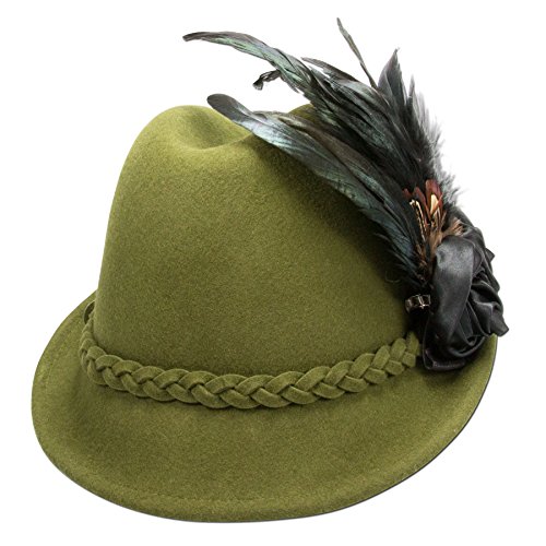 Alpenflüstern DAHEIM ADV060 Trachtenhut Rosamunde grün Gr. M