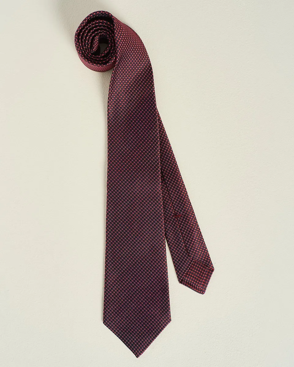 Kiton Ties gemusterte Krawatte Seide 148 cm TU